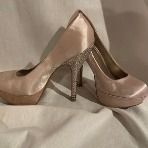 Qupid Hand studded Rhinestone heels